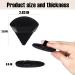 KINGMAS 12-Piece Triangle Powder Puff Set - Super Soft Makeup Setting Puffs for Concealer, Loose Powder, and Foundation - Black - Buy Online on GoSupps.com