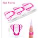Nail Forms for Gel Builder 100 Pcs Nail Extensions Forms Self-Adhesive Nail Extension Stickers for Acrylic UV & Poly Gel Polygel Nail Form (Pink) - Buy Online on GoSupps.com