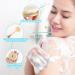 Long Handle Bath Massage Cleaning Brush with Soap Dispenser - Grey - Buy Online on GoSupps.com