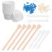 minkissy Nose Wax Kit: 1 Set Nose Hair Wax Kit with Nose Hair Wax Beads Paper Cups Body Wax Beans for Men and Women