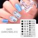 KADS Nail Art Stamp Plate Christmas Stamping Plate Stencil Image Template Colorful Snowflakes (CH010)