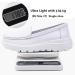ZYEN Women's Nursing Shoes - Comfortable Slip-On Loafers for Work - White, Size 8 - Buy Online on GoSupps.com