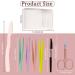 Duuclume 7-Part Eyebrow Tweezers Set | Precision Eyebrow Razor Brush & Scissors for Perfect Shape | Facial Hair Removal Tool with Travel Case - Buy Online on GoSupps.com