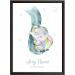 Personalised Rainbow Baby Gifts - DUMBO Elephant Wall Print | New Baby Gift for Birth, Birthday, Christening | Keepsake Nursery Decor - Buy Online on GoSupps.com