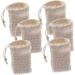 Baluue 18 Pcs Soap Bag Soap Exfoliating Pouch Portable Soap Saver Bag Exfoliating Sponge Cotton Linen Beige - Buy Online on GoSupps.com