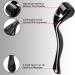 Xyemao 3-in-1 Titanium Derma Roller Set for Beard, Hair, Skin, and Face - Self Care Gifts for Men and Women - 540 Microneedles (0.5mm, 1.0mm, 1.5mm) - Black - Buy Online on GoSupps.com