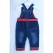 Peacolate Red Baby Girls Overalls with Belt | Kids Pants 9-12 Months - Buy Online on GoSupps.com