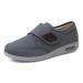 Diabetic Shoes for Women Wide Width Winter Warm Edema Shoes for Swollen Feet Elderly Comfortable Lightweight Mens Diabetic Slippers Anti Slip Sole 6.5 Grey