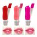 3 Pcs Strawberry Peach Cherry Magic PH Temperature Color Changing Lipstick Set Tinted Lip Balm Natural Long Lasting Moisturizing Lip Makeup for Women