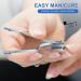 360 Degree Rotary Nail Clippers - Stainless Steel Fingernail Toenail Clipper with Ultra Sharp Blade and Nail File - Easy Grip Nail Cutter for Men and Seniors - Buy Online on GoSupps.com