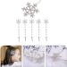 Beaupretty 18 Pieces Christmas Rhinestone Snowflake Hair Clips Crystal Snowflake Hairpins Bridal Hair Clips Barrettes (Silver) - Buy Online on GoSupps.com