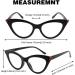 GUD Cat-Eye Reading Glasses for Women - 5 Pairs +4.00 Readers - Stylish Small Size Eyewear - Buy Online on GoSupps.com
