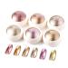 Ledsuuei Chrome Nail Powder Upgrade Mirror Effect Rose Gold Crome Powder Nail Metallic Mirror Chromium Powder N ge increased capacity Aurora Ice Shimmer Chrome Pigment Powder for DIY Salon A-Color