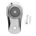 Electrical Beard Trimmer Mini Smart Digital Display C Type Rechargeable Port Electric Beard Trimmer Wet & Dry Easy to Clean Men ' s Home Travel Silver with Cleaning Brush