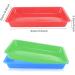 Stackable Plastic Art Trays - 5 Pc Set for Crafts & DIY Projects - 13.4 x 9.8 x 1 inch - Organize Painting, Beads, & Supplies - 5 Color Options - Buy Online on GoSupps.com
