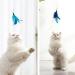 Shop Songway Interactive Cat Toy Pen - Retractable Feather Rod with Bells & 6 Replacement Springs | Ideal for Engaging & Entertaining Cats - Blue - Buy Online on GoSupps.com