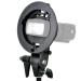 Godox S-type Bracket Bowens Mount Holder for Speedlite Flash Snoot Softbox Honeycomb