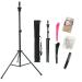 Wig Stand,Tripod Mannequin Head Stand,Adjustable Tripod Wig Head Stand For Canvas Block Wig Heads,Making Wigs,Styling,Cosmetology Hairdressing Trainning,Sturdy Wig Holder Stand With Carry Bag Black