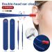 2Pcs Silicone Double-End Earpick Ear Wax Removal Tool Set - Black - Buy Online on GoSupps.com