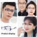 2 Pack Stylish Rimless Reading Glasses Flexible TR 90 Blue Light Blocking Computer Readers Multifocus Glasses(Couleur:Red Grandeur:1.5x) - Buy Online on GoSupps.com
