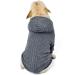 Meioro XL Gray Dog Sweater with Zip & Hood - Cute Winter Pet Clothing for Dogs & Cats Perfect for French Bulldogs & Pugs - Buy Online on GoSupps.com