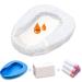 Bedpan with 30Pack Disposable Liners and Super Absorbent Pads - Bed Pan Bedpan for Females Elderly Men and Women