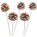 TEHAUX 10 Pcs Floral Flower Bouquet Artificial Pine Cone Bouquet Artificial Plants Diy Crafting Pinecones Branches Pinecones with Pine Floral Picks Mini Wreath Ornament Vase Autumn Bamboo As Shownx2pcs 50X5cmx2pcs - Buy Online on GoSupps.com