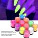 12 Colors Fluorescent Nail Powder - UV Reactive Neon Pigment for Halloween Nail Art | DIY Manicure Tool - Buy Online on GoSupps.com