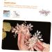 Beaupretty Comb bride wedding tiara wedding Crystal hair comb bridal flower hair combs rhinestone pearl hair comb rhinestone pearl side comb flower girl bridesmaid Zinc alloy rose Gold - Buy Online on GoSupps.com