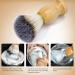 Premium 3 Pack Travel Shaving Brushes for Men - Vegan Wood Handle Hand Crafted Face Cleaning Tool | Perfect Father's Day Gift - Buy Online on GoSupps.com