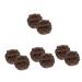 Solustre 8 pc wenwan handle animals made of wood wealth stable statue animal statue made of wood ornament decor wood carvy figure animal figure protect handicrafts sculpture wood carving