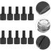 Flacons Vernis Ongles 10ml Mats Noirs en Verre Anti-lumi re Lot de 10 Bouchons et Pinceaux R utilisables pour Manucure Accessoires Nail Art et Rangement Produits Beaut  - Buy Online on GoSupps.com