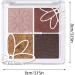 Eyeshadow - Waterproof 4 Colors Eye Shadow Palette Waterproof Neutral Shimmer & Matte Eye Powder Makeup Pallet Palette Eyeshadow for Girls 02 - Buy Online on GoSupps.com