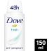 Dove Fresh Anti-perspirant Deodorant Spray pack of 6 with moisturising cream for 48 hours of protection 150 ml Fresh 150 ml (Pack of 6) - Buy Online on GoSupps.com