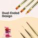 Sularpek 3 pcs Double Ended Nail Art Pens Kit & Liner Brushes - DIY Nail Art Designs - Buy Online on GoSupps.com