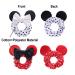 JIAHANG Velvet Mouse Ear Hair Scrunchies Dot Costume Sequins Bow 4 Pack - Elastic Hair Tie for Girls Women (Color E) - Buy Online on GoSupps.com