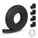 Vicloon Edge Protectors 2 M Foam Safety Strip and 4 Corner Cushion Protector Set Edge Corner Guards for Baby - Black