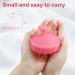 LONOIIEN Scalp Massager - Soft Silicone Curly Hair Brush for Shower | Lightweight Portable Scrubber for Dry Dandruff | Suitable for Girls, Teens, Kids, Men - Pink - Buy Online on GoSupps.com
