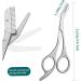 Eyebrow Scissors with Comb 5.63" Stainless steel Brow Scissors Rustproof Eye Brow Trimmer for Ladies Trimming Scissors with Non slip Handle for Home Travel Eyebrow Trimmer Scissors With Comb - Buy Online on GoSupps.com