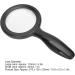 Portable 5X 10X Handheld Handheld Handheld Reading Magnifier for Reading LED for ES Repair Observation Full of Stars - Buy Online on GoSupps.com
