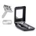 Premium de luxe classic razor plane for the sophisticated lady and the self -confident men wet razor Razor set safety razor handwear blades (9.5 cm)