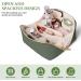 Aucuu Large Capacity Travel Cosmetic Bag - Mint Green Checkered PU Leather Makeup Organizer - Buy Online on GoSupps.com