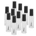 Nail Polish Bottle with Funnel Nail Polish Bottle with Brush Cap Transparent for Nail Polish for Acetone