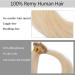 Sego Nano Ring Extension - 100% Remy Human Hair 50 Strands Platinum Blonde #60 40cm (50g) - Real Hair Loop Extensions - Buy Online on GoSupps.com