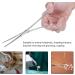 Buy Hohxfype H Mostat Tweezers - Stainless Steel Animal Hair Puller for Dog Grooming Care & Breeding | Anti-Slide Toothed Tongs for Animal Husbandry - International Shipping Available - Buy Online on GoSupps.com