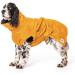 Shop Lills Dog Bathrobe - 100% Organic Cotton in Amber Yellow | M Size (55 cm Back Length) for Ultimate Comfort - Buy Online on GoSupps.com