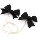 Buy Biitfuu 4Pcs Black Hair Bows with Pearl Chains - Stylish Hair Accessories for Girls & Women - International Shipping Available - Buy Online on GoSupps.com