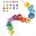 Wooden Learning Clock Toy for Kids - Educational Clock with Rope Numbers & Shapes | Perfect for Children Ages 3+ - Buy Online on GoSupps.com