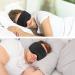 Handmade Cotton Sleep Mask with Earplugs - Light Blocking Adjustable Eye Cover for Deep Sleep - Double Thickened Nose Wing - Perfect for Men & Women (Black - Buy Online on GoSupps.com