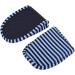 JOROBURO Travel Sipplers Portable Reusable Indoor Soft Cotton Anti Slip Slipperswith Portable Carrying Bag Foldable Hotel Slippersfor Home Hotel House Sipplers Disposable Male 15x12cm Blue Stripe - Buy Online on GoSupps.com